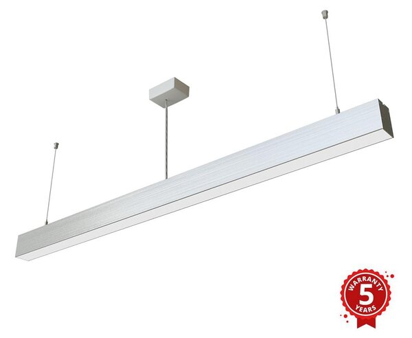 APLED - LED Lestenec na vrvici LOOK LED/46W/230V 4000K 120 cm srebrna