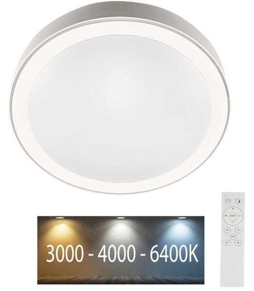 LED Zatemnitvena stropna svetilka LED/40W/230V 3000K/4000K/6500K + Daljinski upravljalnik