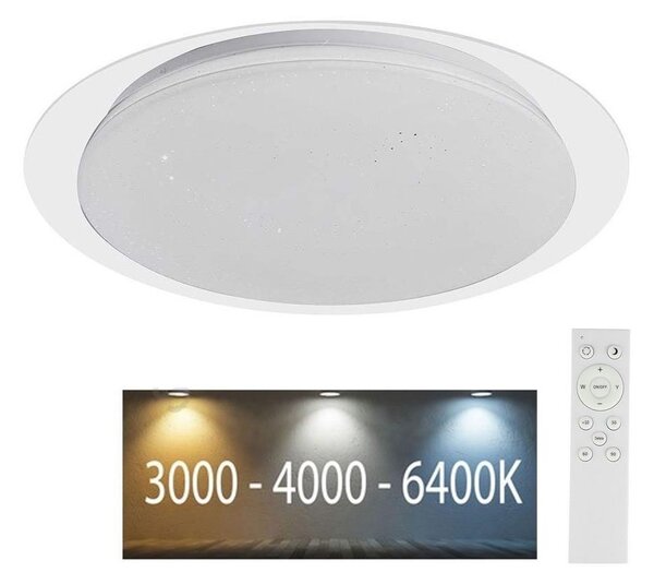 LED Zatemnitvena stropna svetilka LED/40W/230V 3000K/4000K/6500K + Daljinski upravljalnik