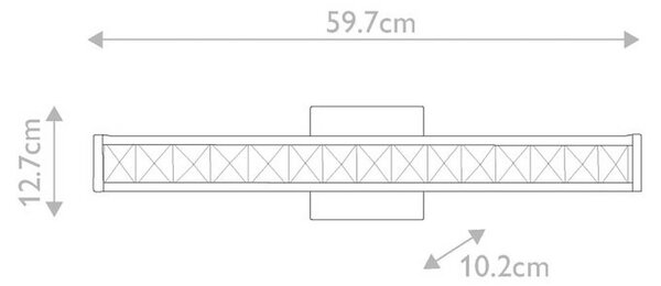 STENSKA SVETILKA ZA KOPALNICO Jessie 59.7/12.7/10.2 cm 2700 K