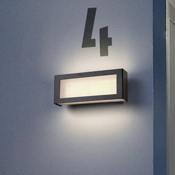 OSRAM LED zunanja stenska svetilka ENDURA STYLE NOVA, temno siva, IP54, Siva, Aluminij, Sodobni, Stenska vtičnica zgoraj / spodaj