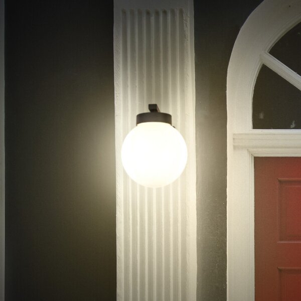 OSRAM zunanja stenska svetilka ENDURA CLASSIC ERDA, temno siva, IP54, zatemnjen, Siva, Aluminij, Sodobni, Zunanji globus
