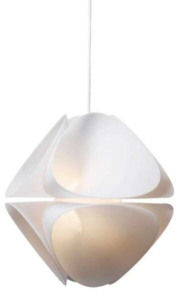 FRANDSEN obesna svetilka Nova, opalno bela, Ø 52 cm, E14, zatemnjen, Bela, Dnevna soba / jedilnica, Plastika, Sodobni