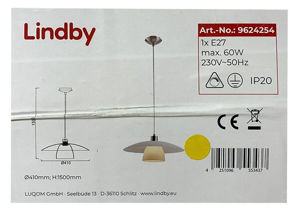 Lindby - Lestenec na vrvici DOLORES 1xE27/60W/230V