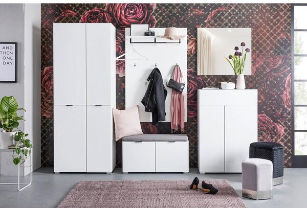 Premium Living Garderobna Omara Q-Bic, Bela