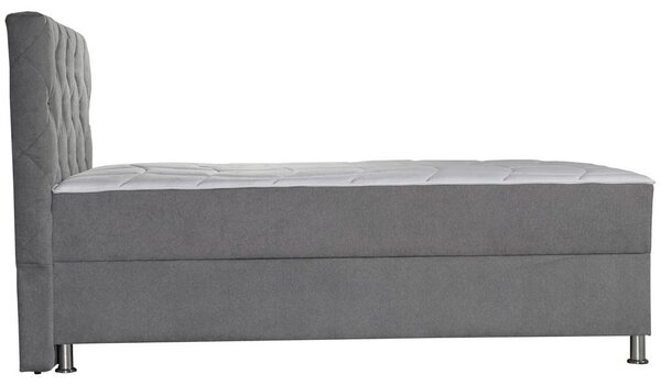 Modern Living Postelja Z Vzmetnico Black Diamant, 120x200, Siva