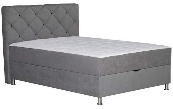 Modern Living Postelja Z Vzmetnico Black Diamant, 120x200, Siva