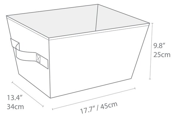 Tekstilna košara za shranjevanje 34,5x45x25 cm Soft Storage – Bigso Box of Sweden