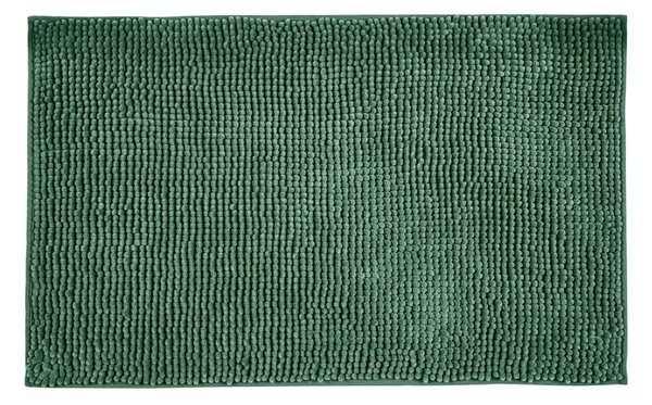 Temno zelena tekstilna kopalniška preproga 50x80 cm Chenille – Allstar