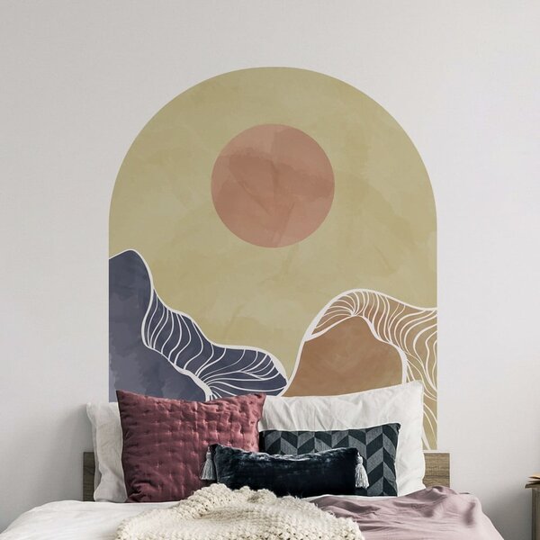 Stenska nalepka 120x140 cm Abstract Rising Sun Arch - Ambiance