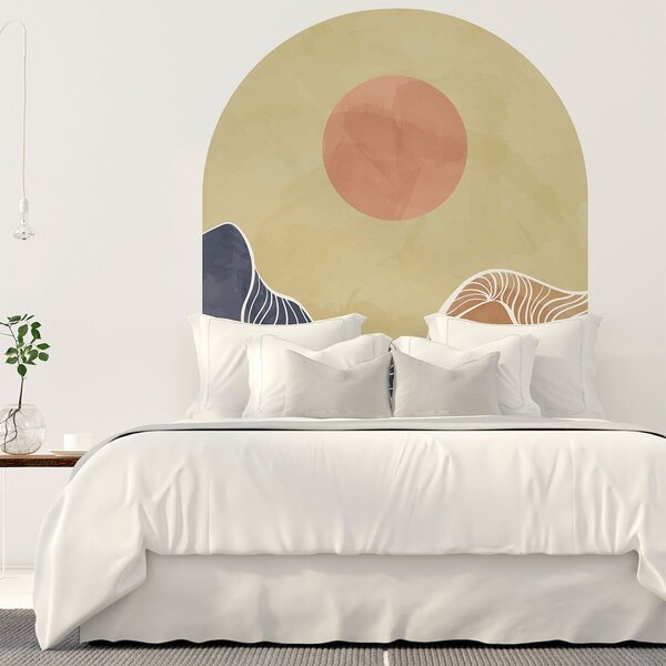 Stenska nalepka 120x140 cm Abstract Rising Sun Arch - Ambiance