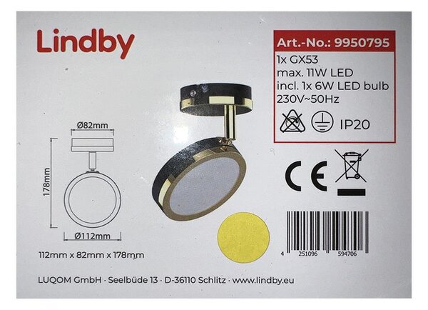 Lindby - LED Reflektor 1xG53/6W/230V