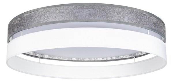 LED Zatemnitvena stropna svetilka LIMA LED/36W/230V Wi-Fi Tuya + Daljinski upravljalnik srebrna/bela