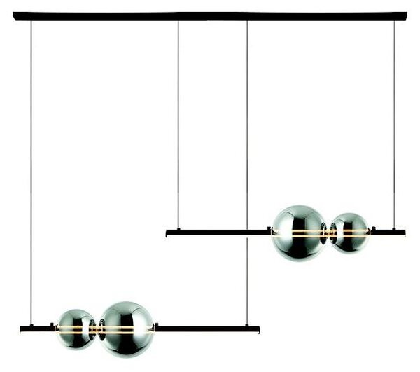 Zambelis 22234 - LED Zatemnitveni lestenec na vrvici LED/22W/230V črna