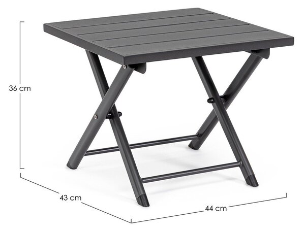 Aluminijasta vrtna klubska mizica 43x44 cm Taylor – Bizzotto