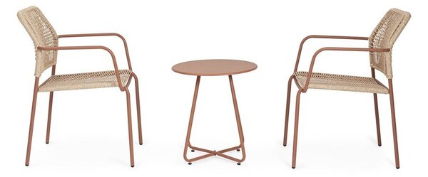 Jeklena okrogla vrtna mizica ø 45 cm Jable – Bizzotto