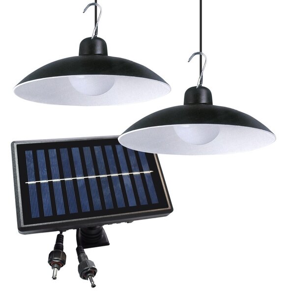 SET 2x LED Solarna viseča svetilka LED/6W/3,7V 2000 mAh IP44 + Daljinski upravljalnik