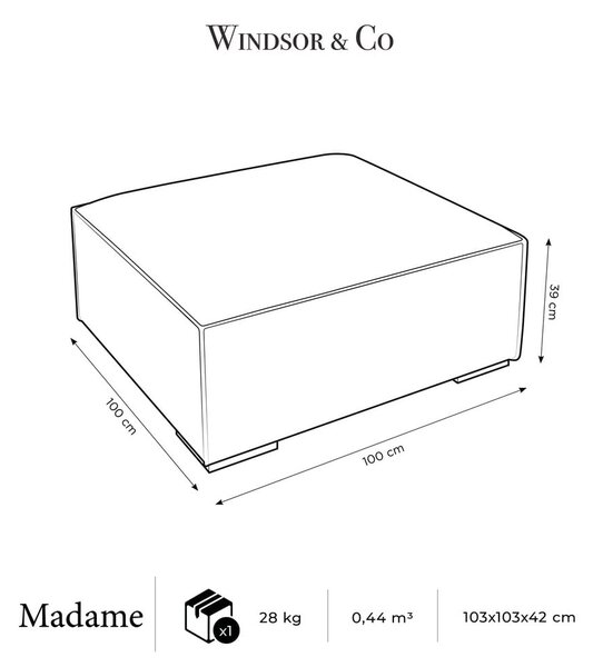 Podstavek za noge Madame - Windsor & Co Sofas