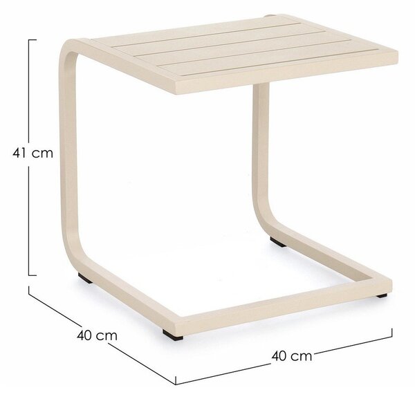 Aluminijasta vrtna mizica 40x40 cm Taylor – Bizzotto