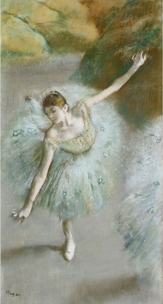 Reprodukcija slike Edgar Degas - Dancer in Green 55 x 30 cm