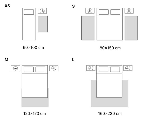 Kremno bela preproga 60x120 cm Molier – Universal