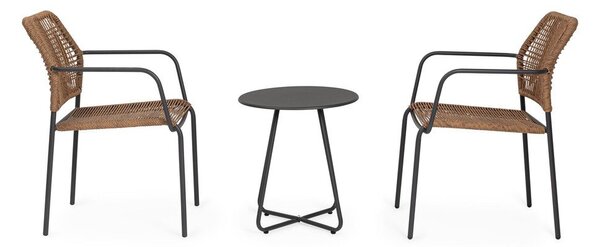 Jeklena okrogla vrtna mizica ø 45 cm Jable – Bizzotto