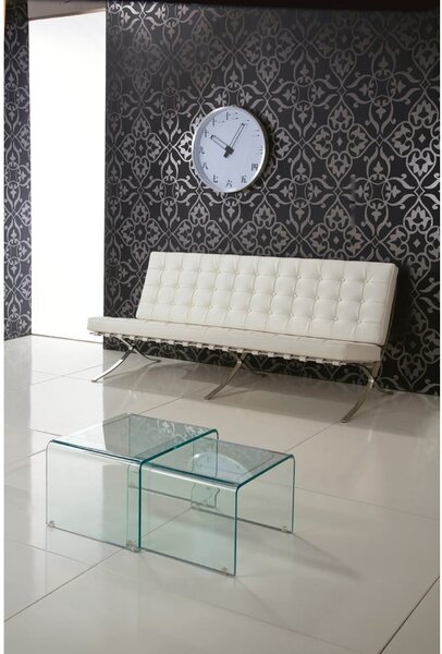 Steklene mizice v kompletu 2 ks 44.5x49 cm Cristal – Tomasucci