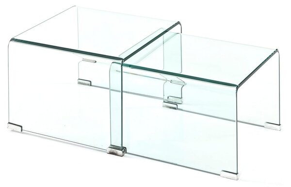 Steklene mizice v kompletu 2 ks 44.5x49 cm Cristal – Tomasucci