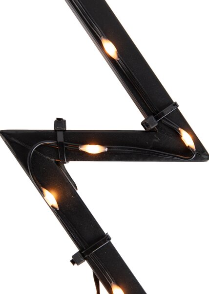 Božični reflektor drevo črno 54cm vklj. LED IP44 - Kas
