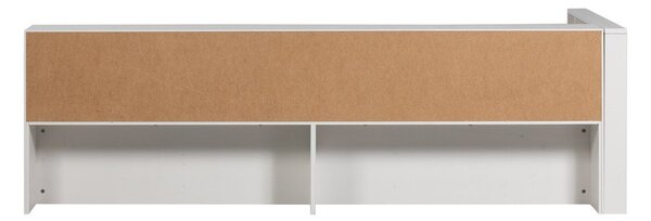 Bela postelja iz masivnega bora brez letvenega dna 90x200 cm Carter – WOOOD