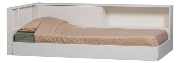 Bela postelja iz masivnega bora brez letvenega dna 90x200 cm Carter – WOOOD