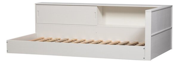 Bela postelja iz masivnega bora brez letvenega dna 90x200 cm Carter – WOOOD
