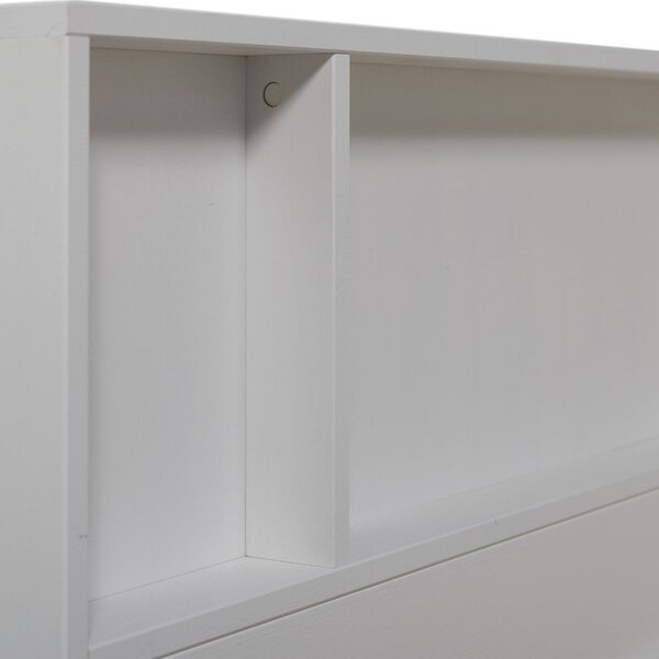 Bela postelja iz masivnega bora brez letvenega dna 90x200 cm Carter – WOOOD