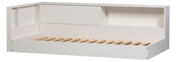 Bela postelja iz masivnega bora brez letvenega dna 90x200 cm Carter – WOOOD
