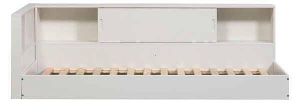 Bela postelja iz masivnega bora brez letvenega dna 90x200 cm Carter – WOOOD