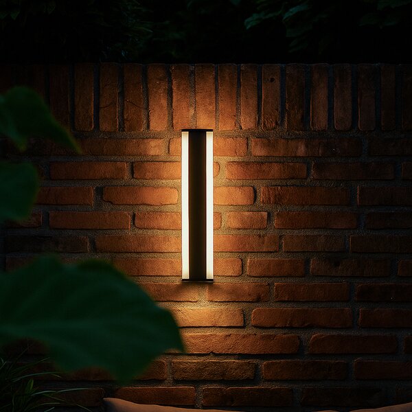 Moderna stenska svetilka črna CCT 60cm vklj. LED IP54 - Vanya