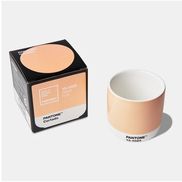 Oranžna keramična skodelica 175 ml Cortado Peach Fuzz 13-1023 – Pantone