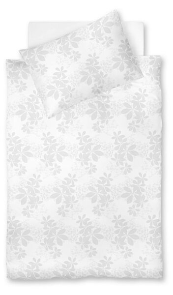 POSTELJNINA OPAL 140/200 cm damast bela