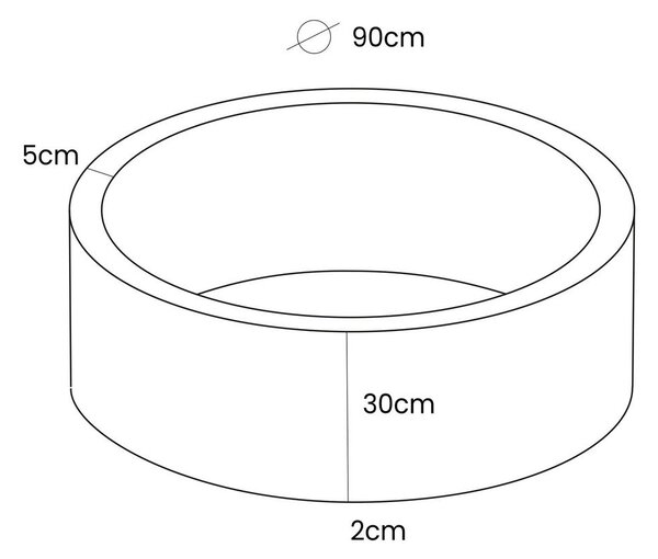 Kremno bel žameten bazen z žogicami ø 90x30 cm Montessori – Meowbaby