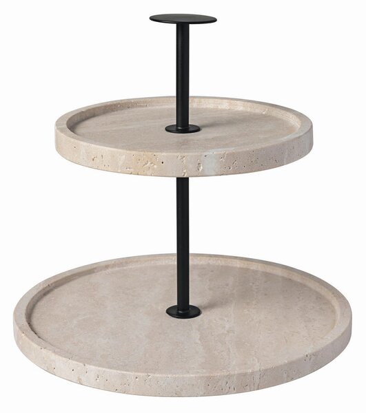ETAŽER Manufacture Travertine 24,5/22,5 cm