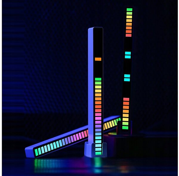 LED RGB dekorativni stolpec USB glasbeno delovanje 18cm