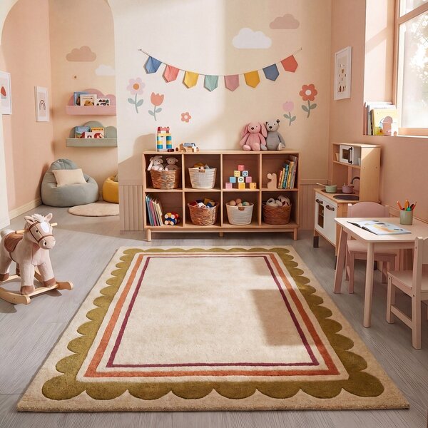 Ročno tkana volnena preproga v naravni barvi 120x170 cm Lois – Flair Rugs