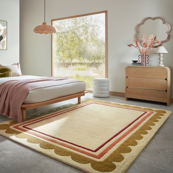 Ročno tkana volnena preproga v naravni barvi 120x170 cm Lois – Flair Rugs