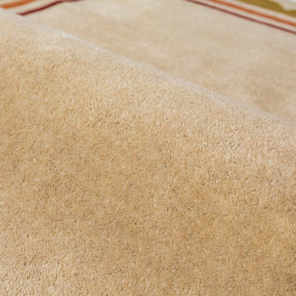 Ročno tkan volnen tekač v naravni barvi 80x230 cm Lois – Flair Rugs