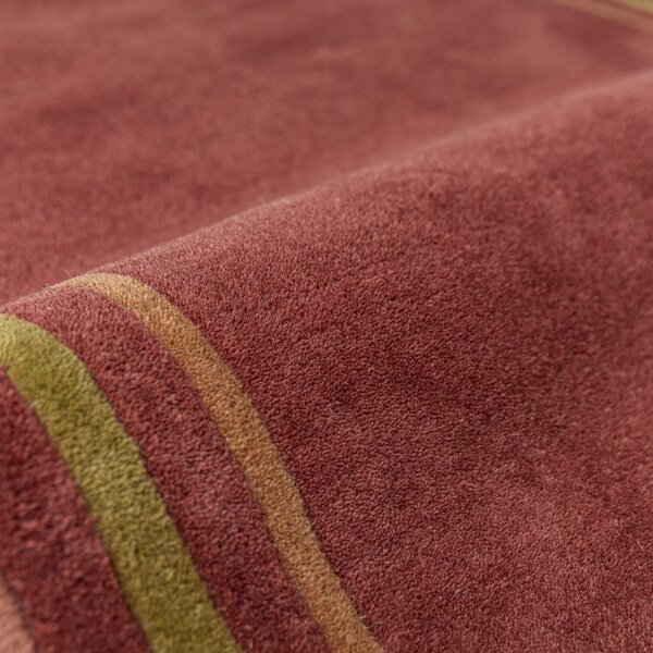 Bordo rdeča ročno tkana volnena preproga 120x170 cm Lois – Flair Rugs