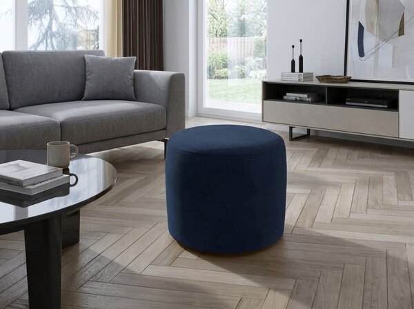 Taburet LINSY 40x43 cm, temno moder
