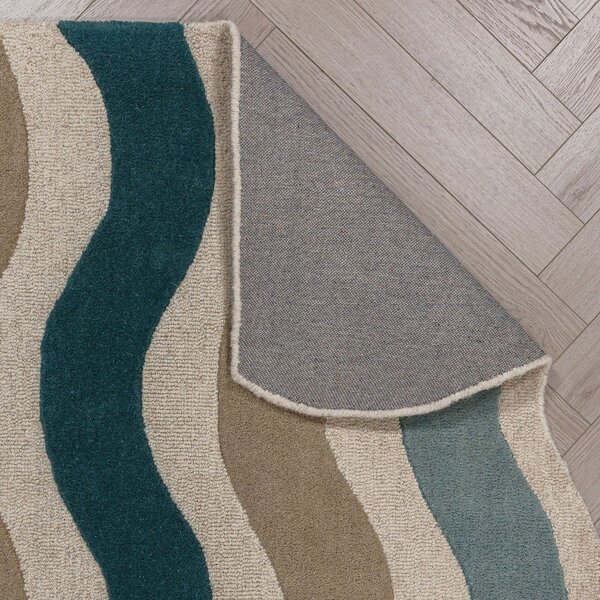 Moder ročno tkan volnen tekač 80x300 cm Cascade Wool – Flair Rugs