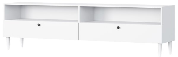 TV omarica s polico in omaricami DULLUM 200x58 cm, bela