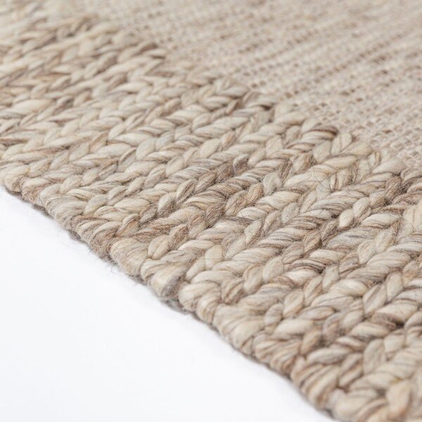 Ročno tkana preproga iz mešanice volne v naravni barvi 120x170 cm Rue – Flair Rugs