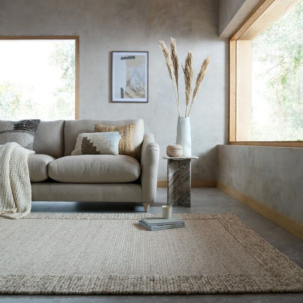 Ročno tkana preproga iz mešanice volne v naravni barvi 120x170 cm Rue – Flair Rugs